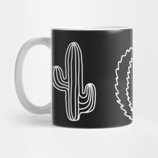 Cactus Line Drawing 4 Mug